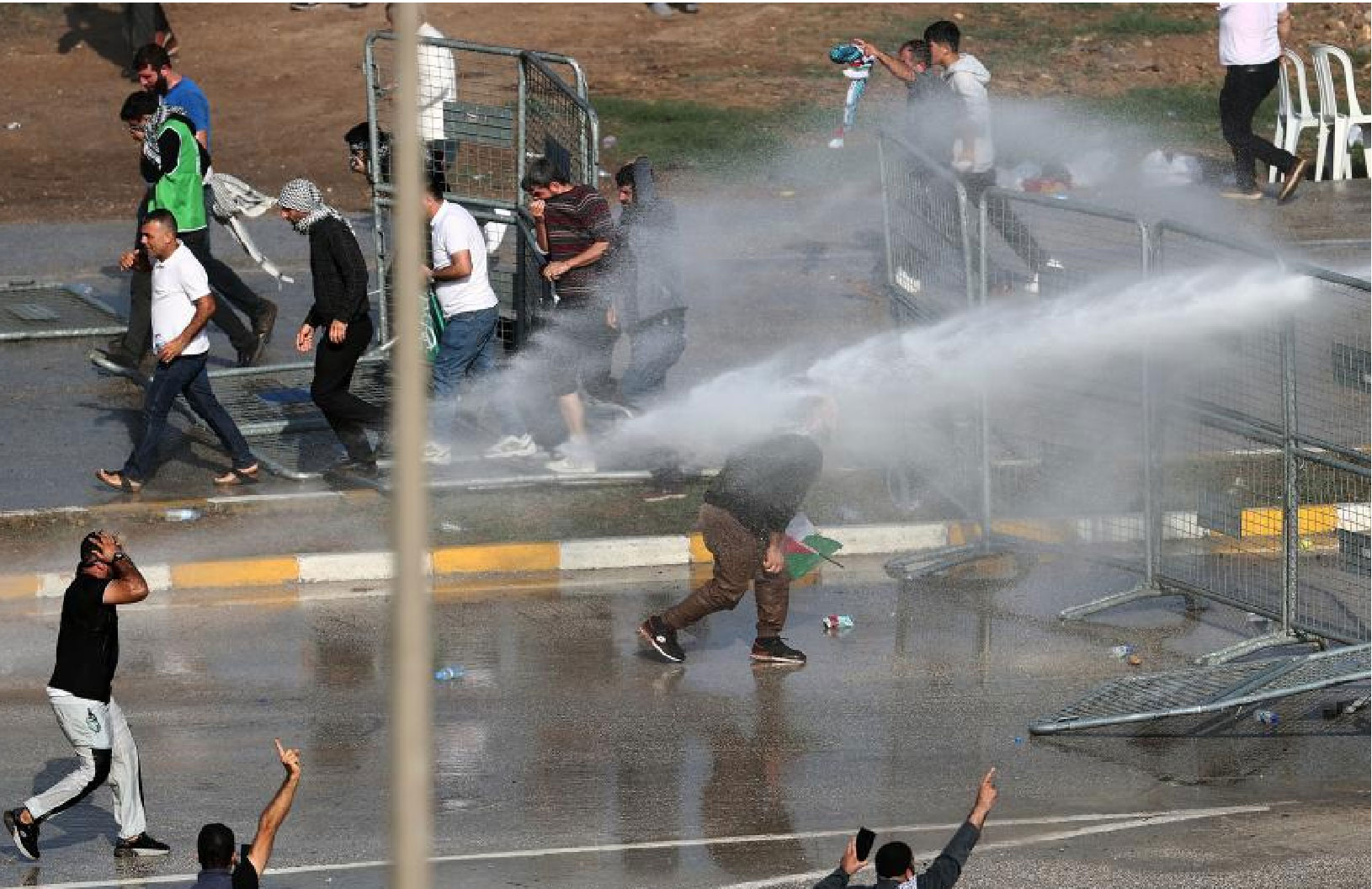 Hundreds of protesters