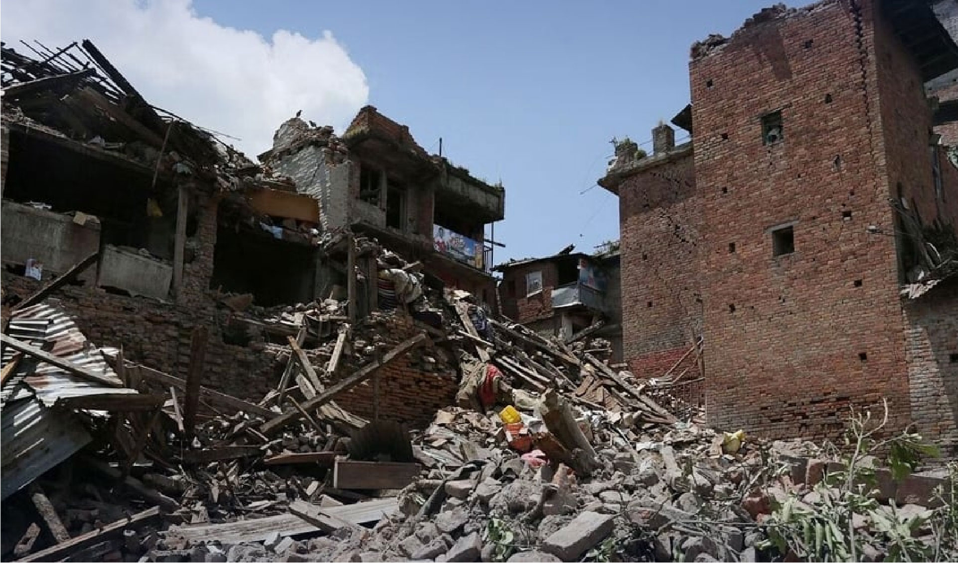 The earthquake struck