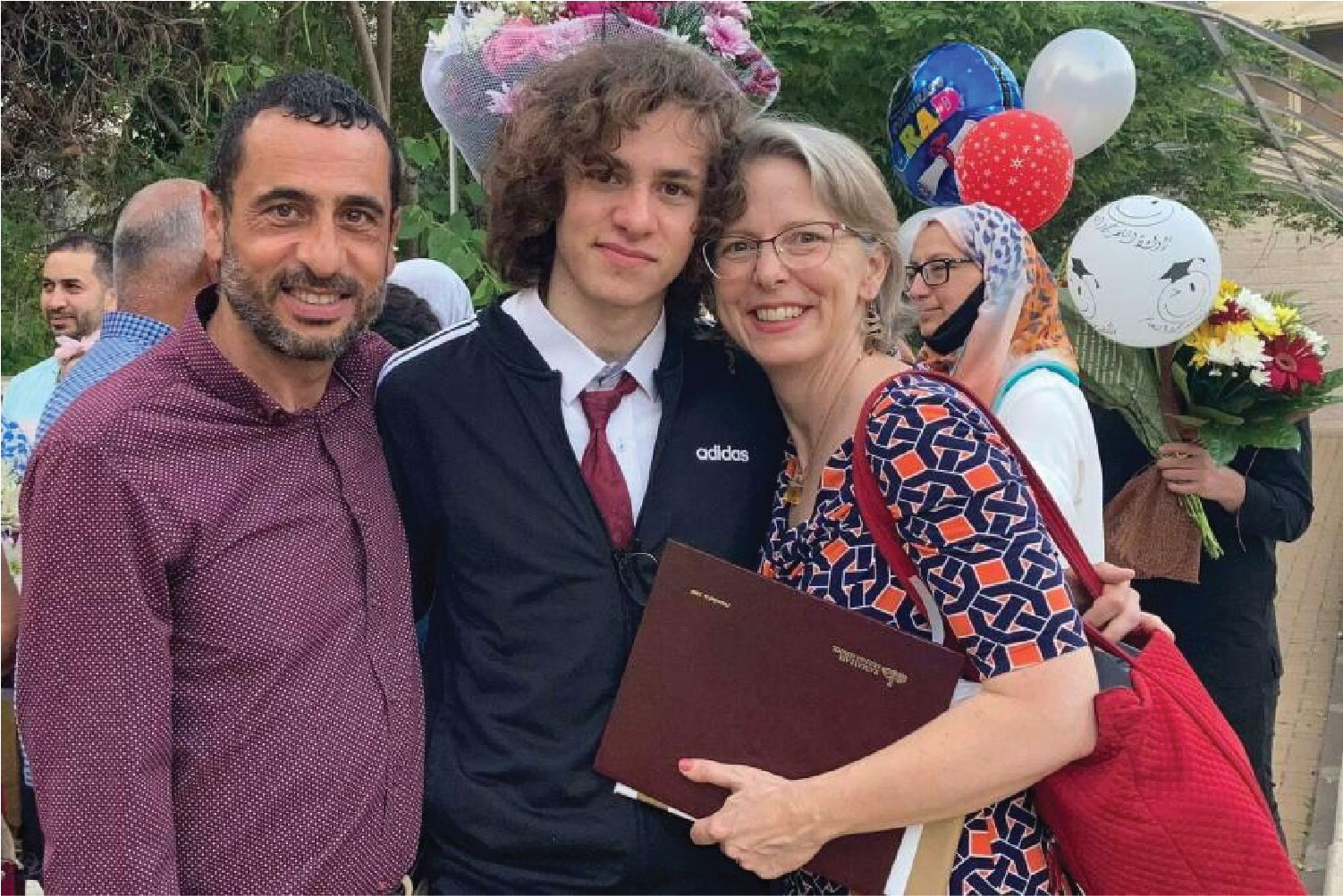 three Palestinian students