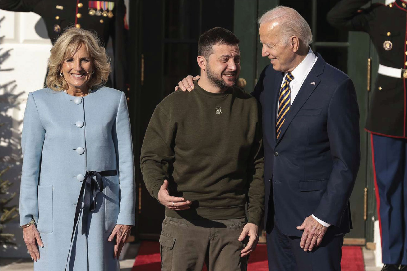 welcoming Ukrainian President