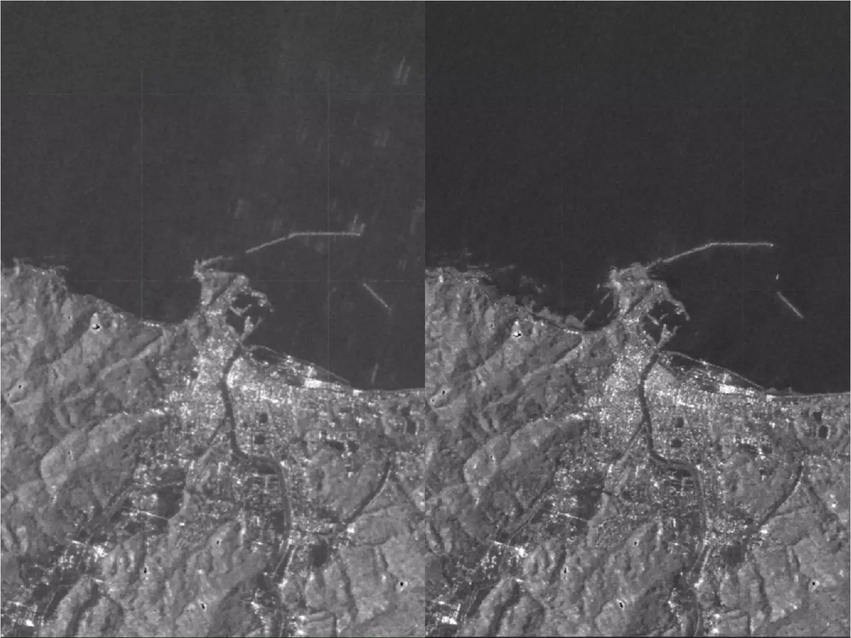 According to satellite